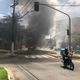 Carro foi incendiado na rua Marins Alvarino, em Itararé