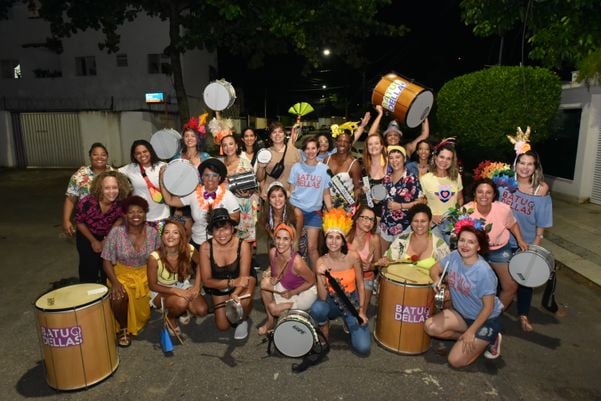 Bloco Batuqdellas reúne mulheres no carnaval. Crédito: Fernando Madeira