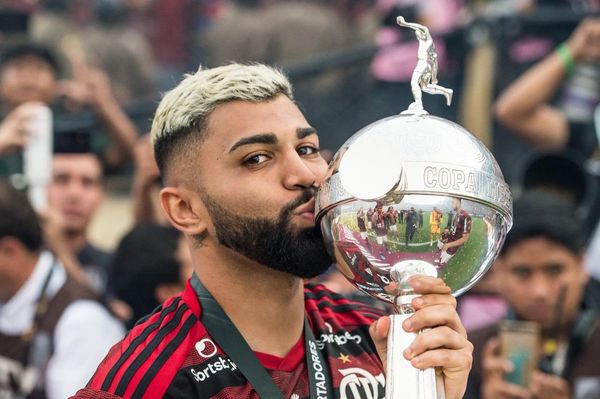 Gabigol foi o grande herói do bicampeonato da Libertadores ao marcar os dois gols contra o River Plate. Crédito: Alexandre Vidal/Flamengo