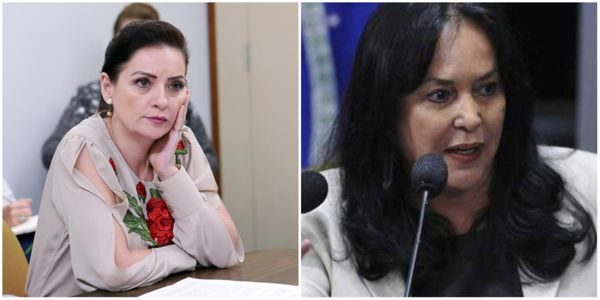 Deputada federal Lauriete Rodrigues (PL) e senadora Rose de Freitas (Podemos). Crédito: Divulgação