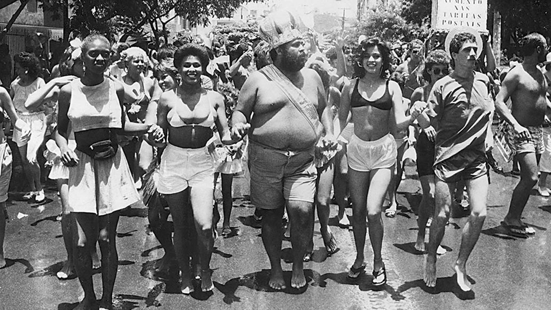 1989 -  Rei Momo no Desfile do Bloco Segura o Copo no bairro Jardim da Penha - Vitória