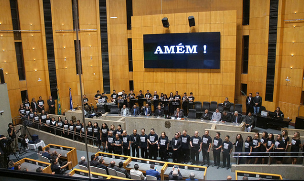 Sessão solene dos 108 anos da Assembleia de Deus realizada na Assembleia Legislativa. Crédito: Lissa de Paula/Assembleia Legislativa