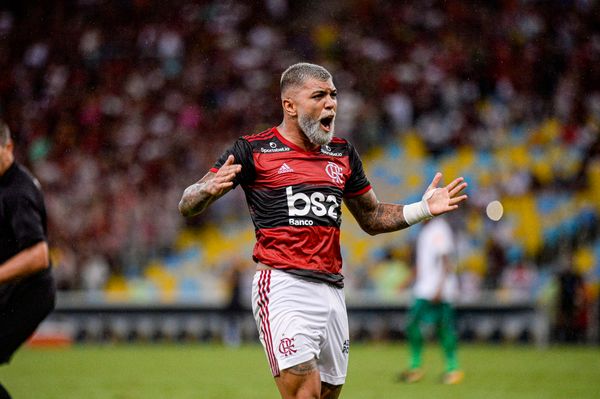 Gabigol marcou o gol da vitória do Flamengo. Crédito: Marcelo Cortes/Flamengo