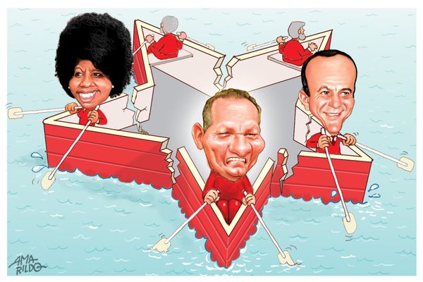 O barco do PT no ES. Crédito: Amarildo