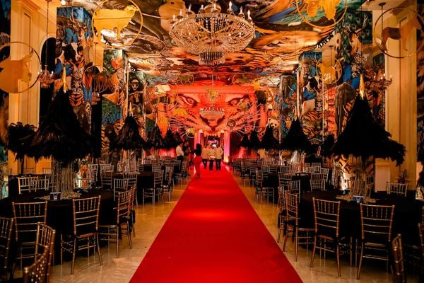 Baile do Copa 2020: fotos mostram decoração sensorial de luxo nos salões do Copacabana Palace para o festão de carnaval. Crédito: Miguel Sá/MS FOTOS