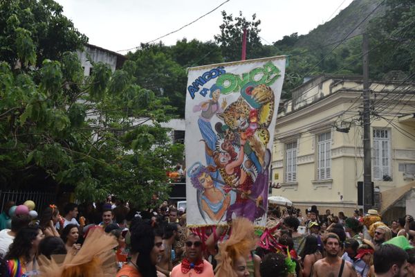 Bloco Amigos da Onça animou as ruas do Centro de Vitória