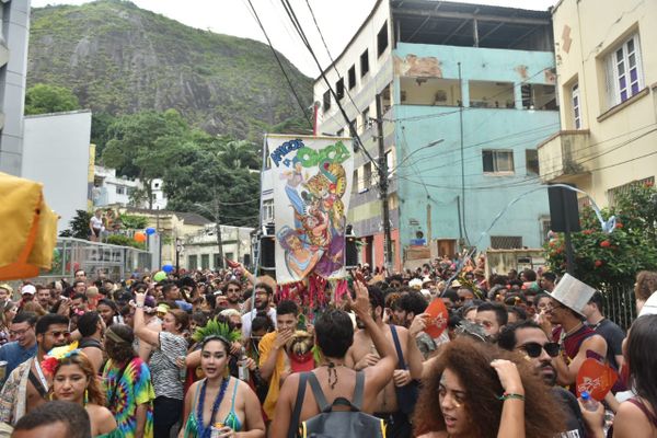 Bloco Amigos da Onça animou as ruas do Centro de Vitória