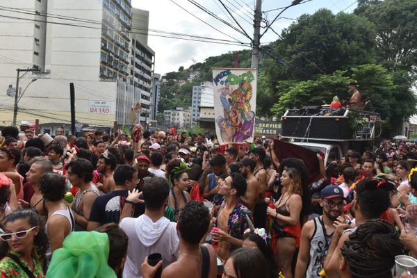 Bloco Amigos da Onça animou as ruas do Centro de Vitória