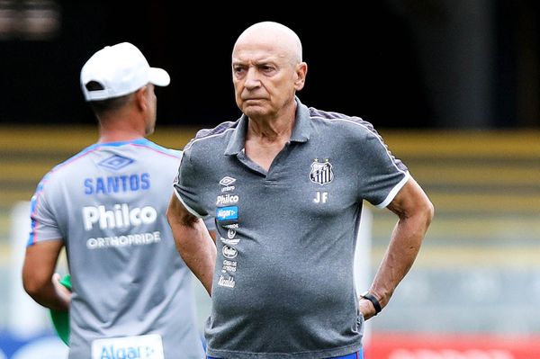 Jesualdo Ferreira, técnico do Santos, pode ser demitido em breve. Crédito: PEDRO ERNESTO GUERRA AZEVEDO/Santos