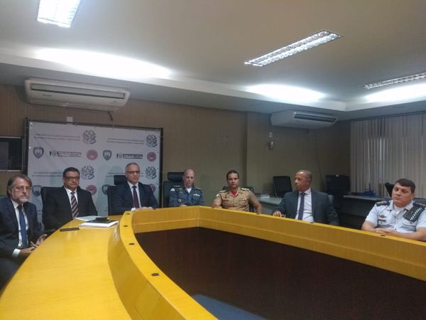 Representantes dos órgãos de segurança divulgam dados de ocorrências no Carnaval 2020 . Crédito: Elis Carvalho