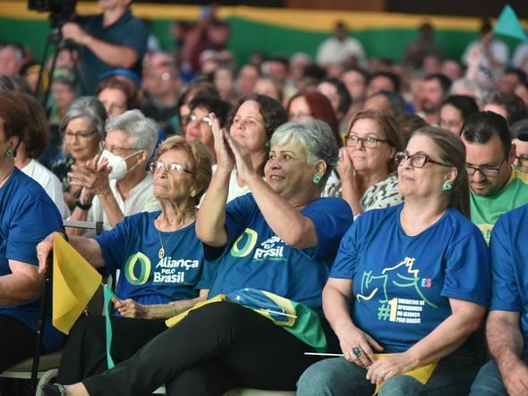 Aliança pelo Brasil: Apoiadores de Jair Bolsonaro em evento de filiação do novo partido, em Vitória por Fernando Madeira