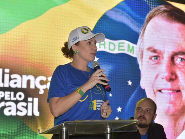 Deputada Carla Zambelli (PSL-SP) em evento de filiação do novo partido, Aliança pelo Brasil, em Vitória por Fernando Madeira