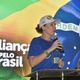 Deputada Carla Zambelli (PSL-SP) em evento de filiação do novo partido, Aliança pelo Brasil, em Vitória