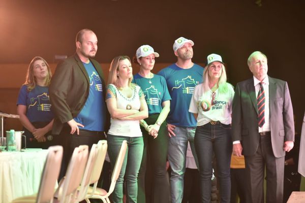 Aliança pelo Brasil: Apoiadores de Jair Bolsonaro em evento de filiação do novo partido, em Vitória por Fernando Madeira