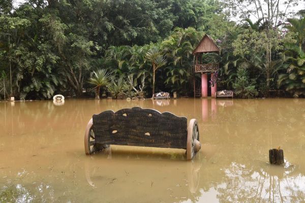 Zoológico de Marechal Floriano ficou completamente alagado após chuva por Vitor Jubini
