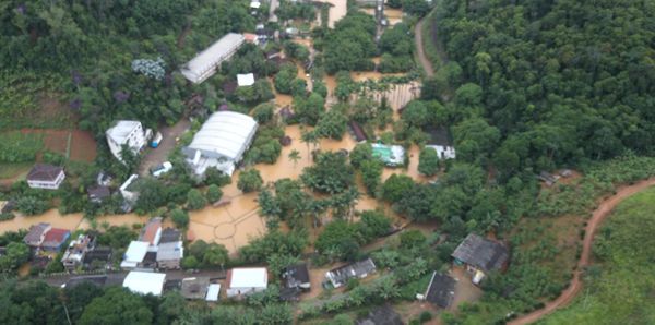 Zoológico de Marechal Floriano ficou completamente alagado após fortes chuvas por Divulgação / Zoo Park