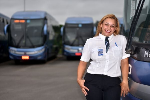 Valdete Cabral, motorista de ônibus. Crédito: Fernando Madeira