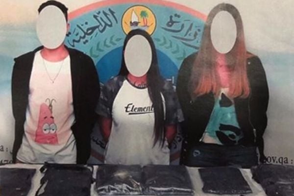 Foto de jovens presos foi divulgada pelo governo local