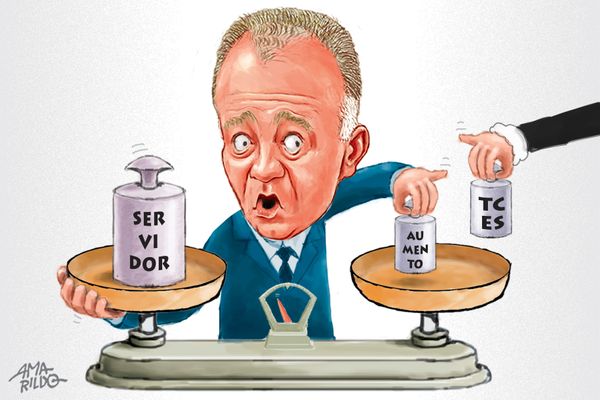 Novo problema para Casagrande: dependendo do resultado, julgamento no TCES pode aumentar pressão de servidores por aumento. Crédito: Amarildo