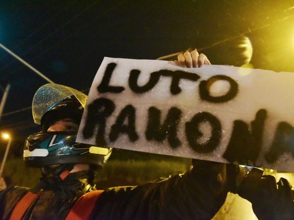 Motoboys protestam por morte de Ramona, atropelada em Vila Velha por um motorista embriagado por Fernando Madeira