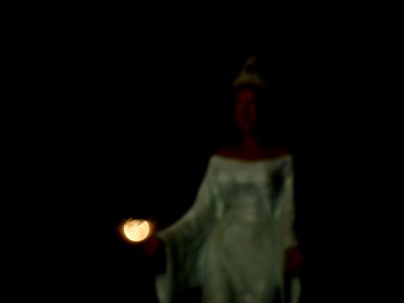 Data: 09/03/2020 - ES - Vitória - Lua cheia vista do píer de Iemanjá - Editoria: Cidades - Foto: Fernando Madeira - GZ por Fernando Madeira