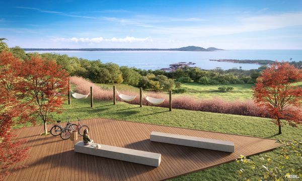 Área do residencial terá mirante com vista para as Três Praias. Crédito: Divulgação | Alphaville Urbanismo