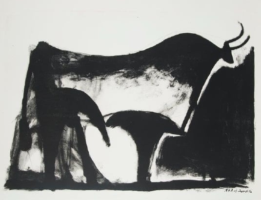 O quadro Le Taureau Noir, de Picasso