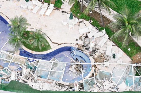 Desabamento do Grand Parc, em Vitória por Arquivo/ A Gazeta