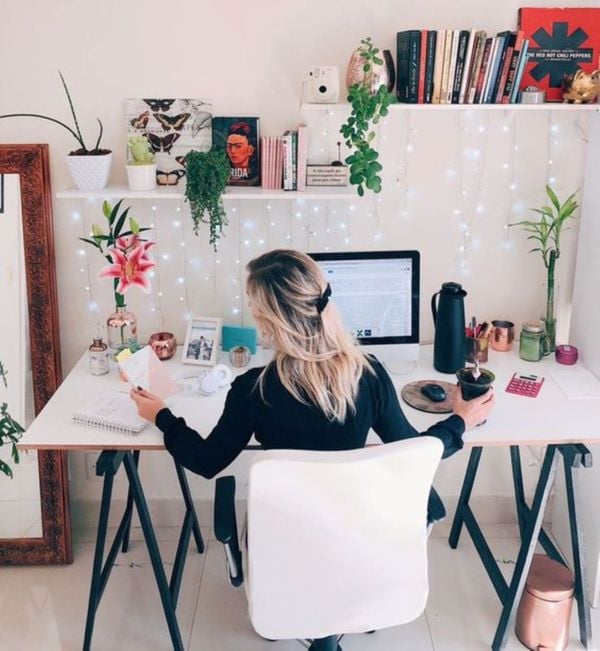 Home office é uma das formas de evitar novos contágios do novo coronavírus. Crédito: Pinterest