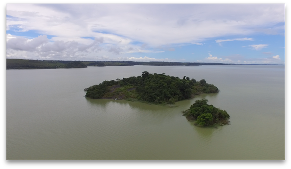 A Ilha do Imperador, localizada na lagoa Juparanã recebeu a visita do imperador Dom Pedro II em 1860. Crédito: Heber Thomaz