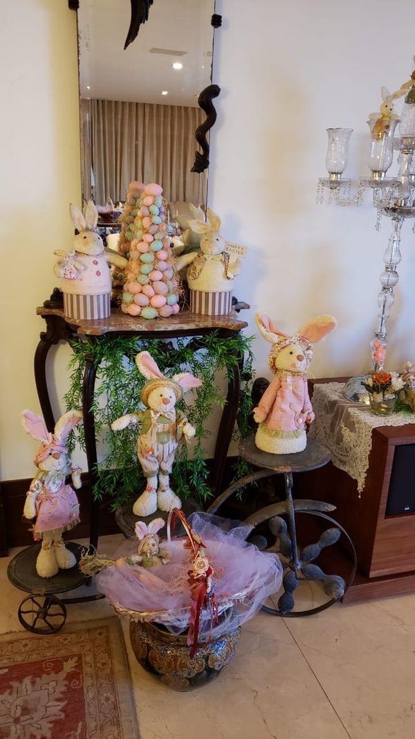 Decoração de Páscoa por Reprodução/Instagram/Cristiano Andrade