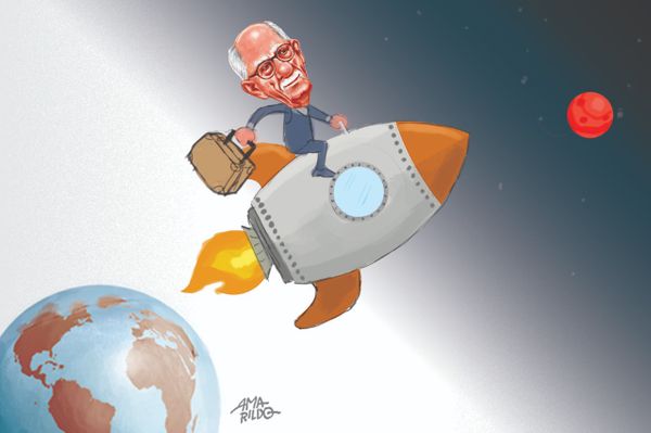 Marcos Alencar fugindo para Marte