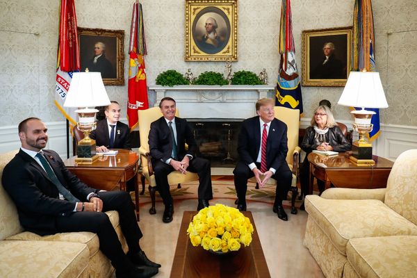 19/03/2019 - O presidente dos Estados Unidos da América, Donald Trump, recebe o presidente do Brasil, Jair Bolsonaro, na Casa Branca em Washington nos Estados Unidos . por Alan SantosPR/Flickr