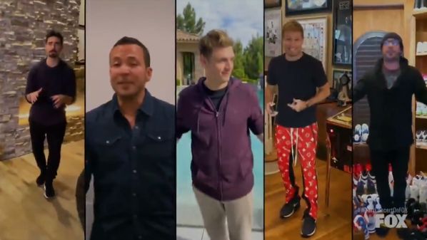 Cantores estão isolados em suas respectivas casas, onde gravaram a música; ação fez parte de um concerto na internet