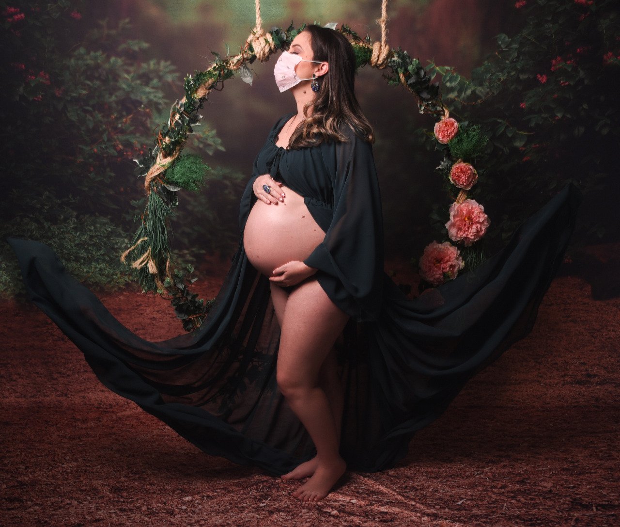 Imagens foram propostas ao final de um ensaio das grávidas 