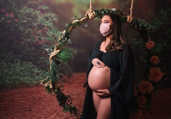 Imagens foram propostas ao final de um ensaio das grávidas