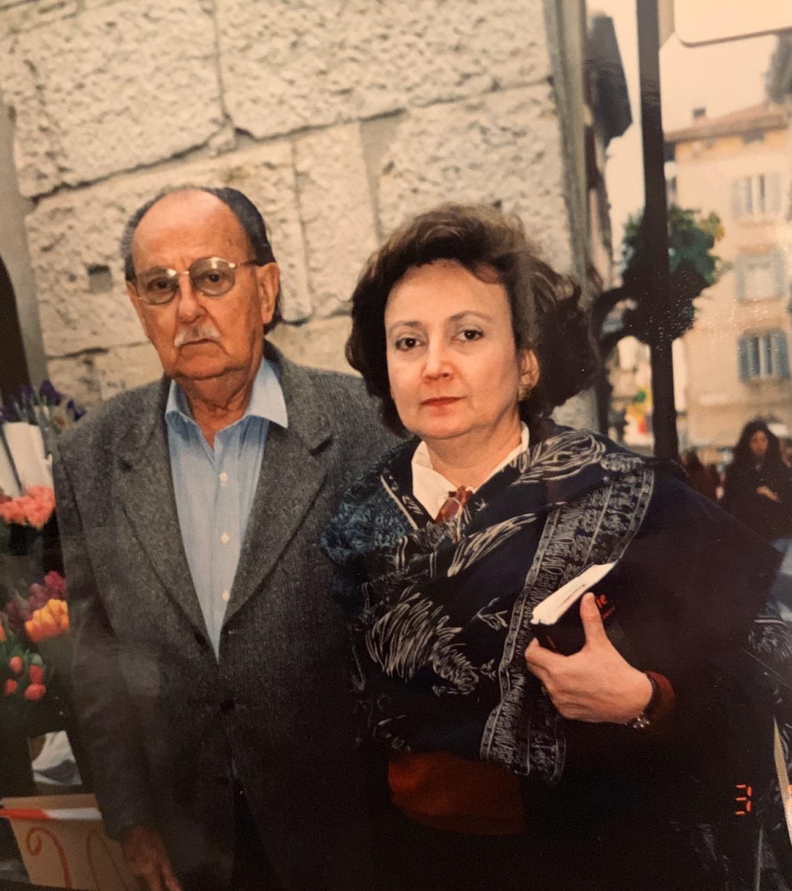 Margareth  e o pai, Miguel Dalcolmo