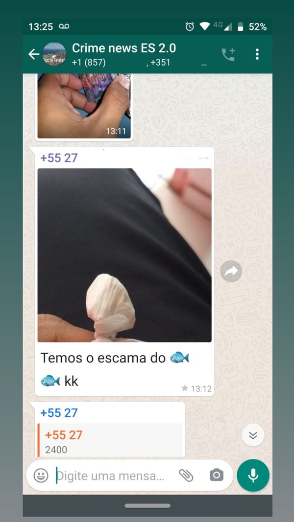 Traficantes foram presos após combinar venda e entrega de droga por grupo de whatsapp