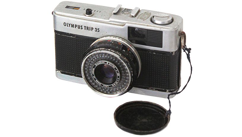 Máquina fotográfica para Abrindo o Baú