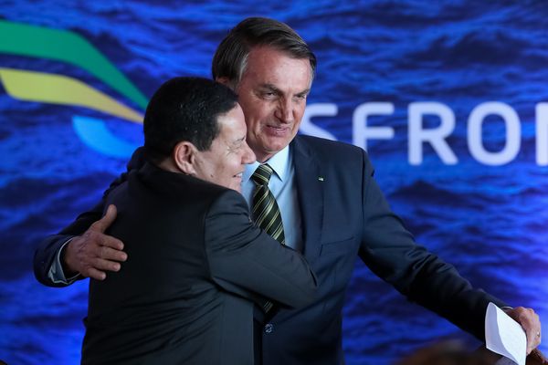 Vice-presidente Hamilton Mourão e presidente Jair Bolsonaro