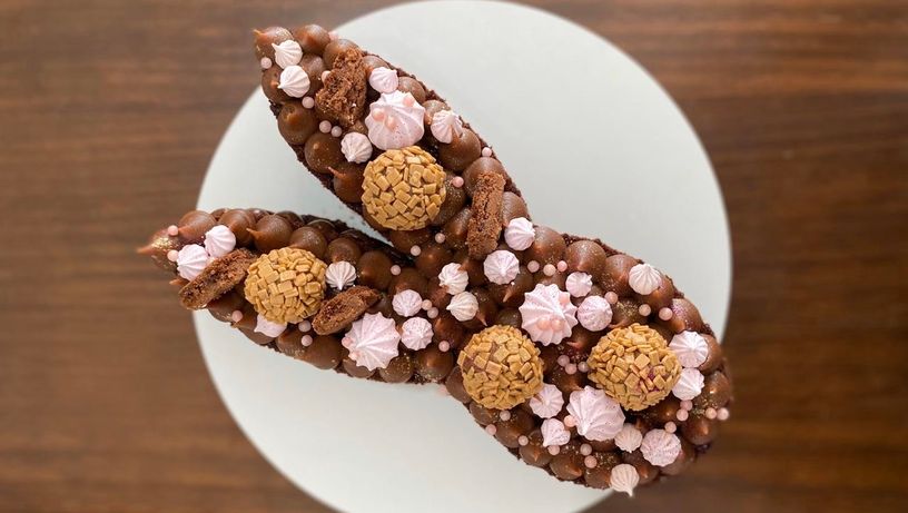 Naked cake de Páscoa, por Isabela Moreira