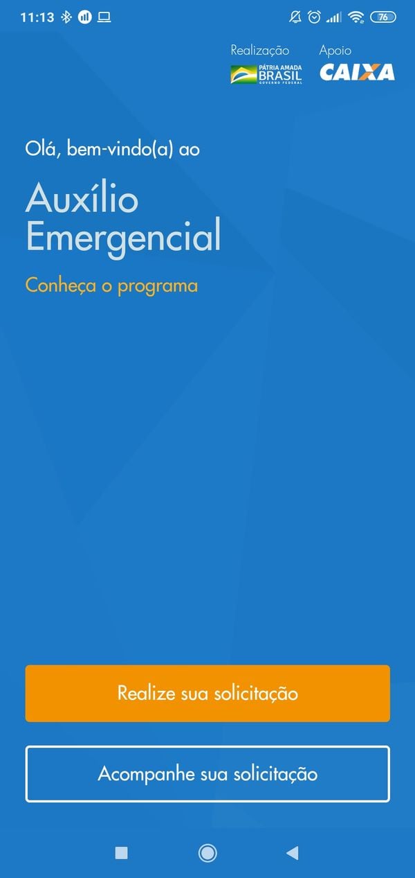Site e aplicativo para fazer o cadastro e receber o benefício de R$ 600