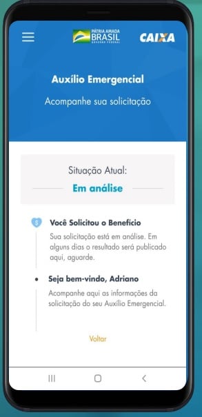 Site e aplicativo para fazer o cadastro e receber o benefício de R$ 600