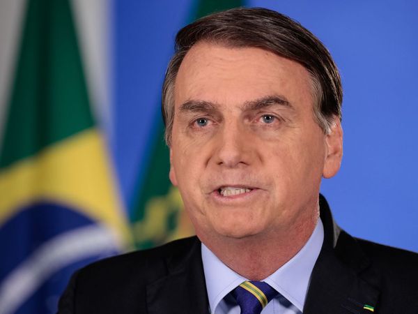 Presidente da república Jair Bolsonaro em proninciamento