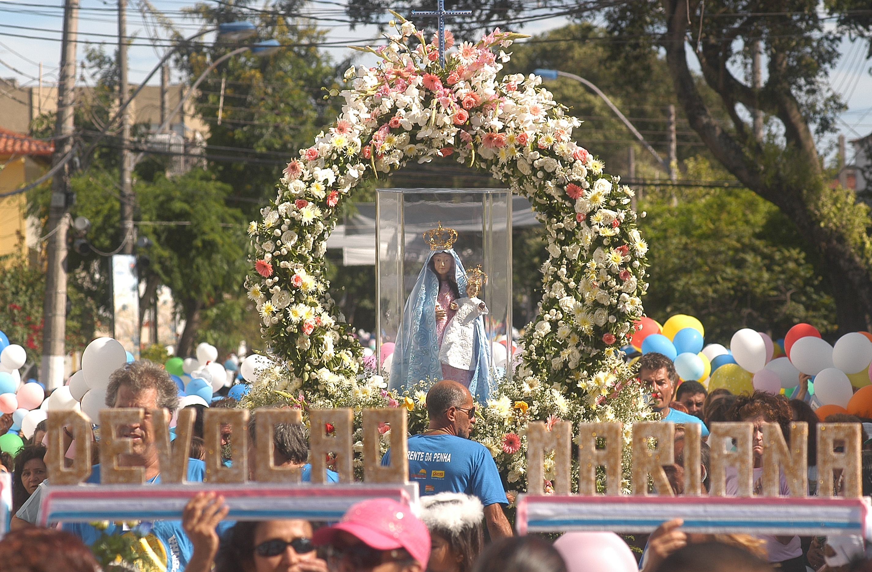 Data: 30/03/2008 - ES - Vila Velha - Procissão das Mulheres em louvor a Nossa Senhora da Penha (Romaria das Mulheres) - Editoria: Cidades - Foto: Edson Chagas - GZ