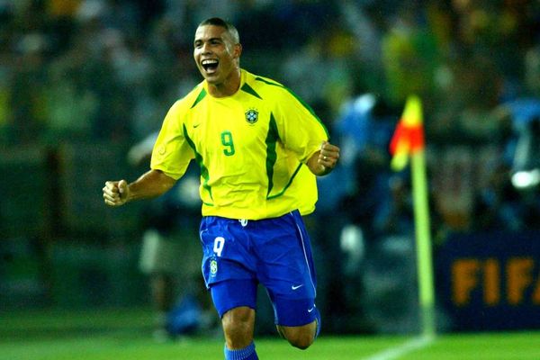 Ronaldinho na rodada final da Copa do Mundo de 2002 