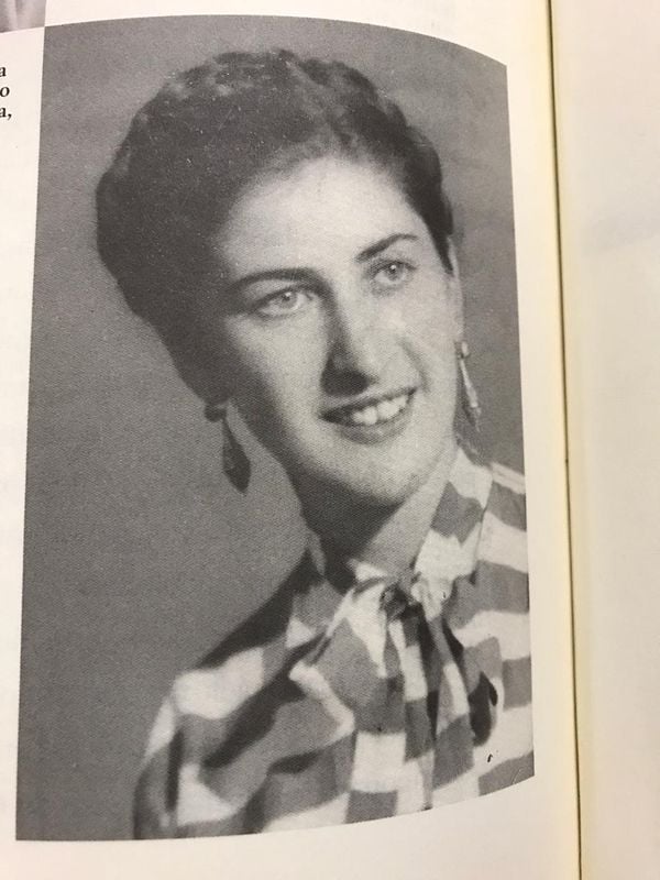 Neurina Bertoluzzo, 84 anos, quando jovem foi modelo para obras de arte capixabas