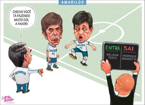 Charge do Amarildo: Saúde FC - Substituição | A Gazeta