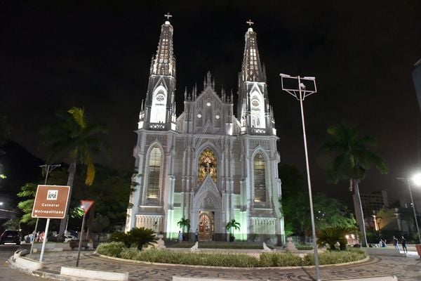 Catedral Metropolitana, tradicional local de início da Romaria dos Homens vazia