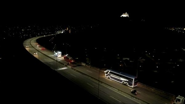 Romaria das Família passando sobre a Terceira Ponte por Rede Gazeta